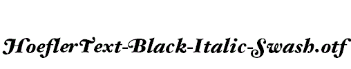HoeflerText-Black-Italic-Swash
