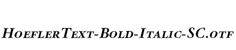 HoeflerText-Bold-Italic-SC