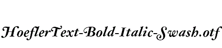HoeflerText-Bold-Italic-Swash