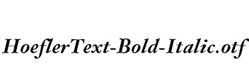 HoeflerText-Bold-Italic