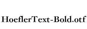 HoeflerText-Bold