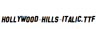 Hollywood-Hills-Italic