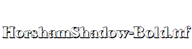 HorshamShadow-Bold
