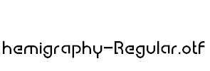 hemigraphy-Regular