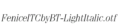 FeniceITCbyBT-LightItalic