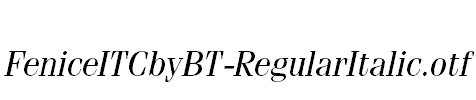 FeniceITCbyBT-RegularItalic