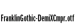 FranklinGothic-DemiXCmpr