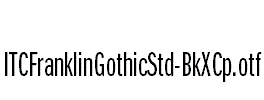 ITCFranklinGothicStd-BkXCp