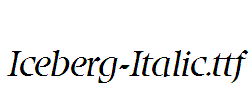 Iceberg-Italic