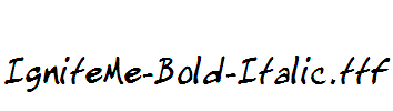 IgniteMe-Bold-Italic