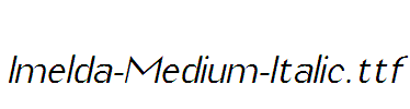 Imelda-Medium-Italic