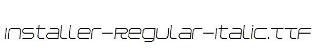 Installer-Regular-Italic