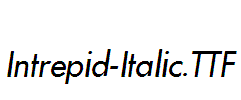 Intrepid-Italic