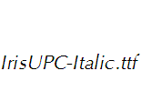 IrisUPC-Italic