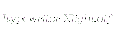 Itypewriter-Xlight