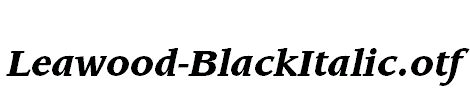 Leawood-BlackItalic