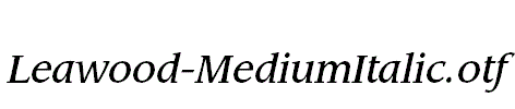 Leawood-MediumItalic