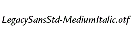 LegacySansStd-MediumItalic