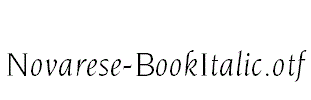 Novarese-BookItalic