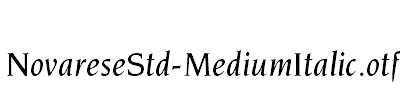 NovareseStd-MediumItalic