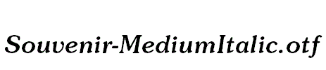 Souvenir-MediumItalic