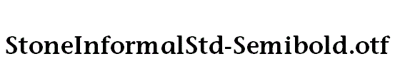 StoneInformalStd-Semibold