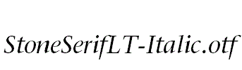 StoneSerifLT-Italic