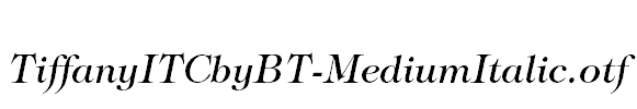 TiffanyITCbyBT-MediumItalic