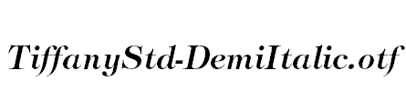 TiffanyStd-DemiItalic