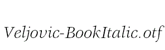 Veljovic-BookItalic