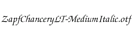 ZapfChanceryLT-MediumItalic