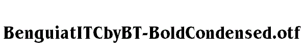 BenguiatITCbyBT-BoldCondensed