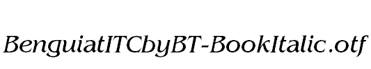 BenguiatITCbyBT-BookItalic