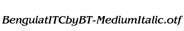 BenguiatITCbyBT-MediumItalic