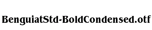 BenguiatStd-BoldCondensed