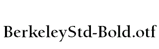 BerkeleyStd-Bold