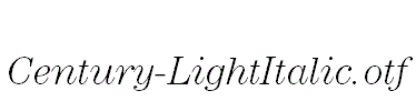 Century-LightItalic