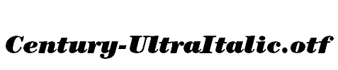 Century-UltraItalic