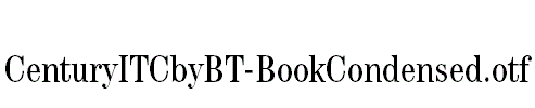 CenturyITCbyBT-BookCondensed