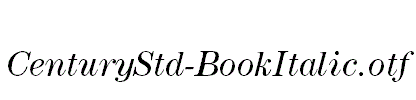 CenturyStd-BookItalic