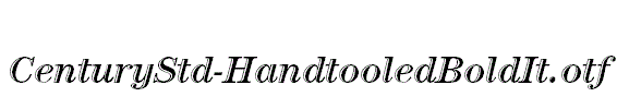 CenturyStd-HandtooledBoldIt