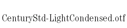 CenturyStd-LightCondensed