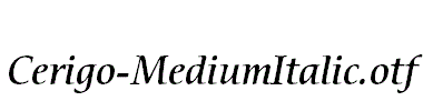 Cerigo-MediumItalic