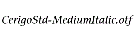 CerigoStd-MediumItalic