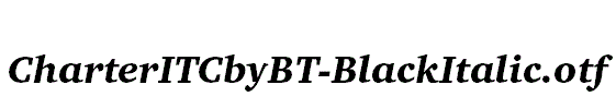 CharterITCbyBT-BlackItalic