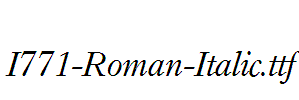 I771-Roman-Italic