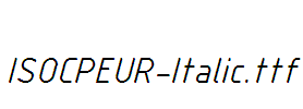 ISOCPEUR-Italic