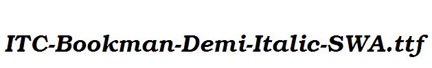 ITC-Bookman-Demi-Italic-SWA