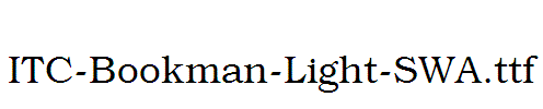 ITC-Bookman-Light-SWA