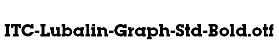 ITC-Lubalin-Graph-Std-Bold